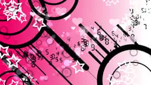 Abstract Pink Black Graphic Design
