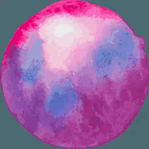 Abstract Pink Blue Circle Art