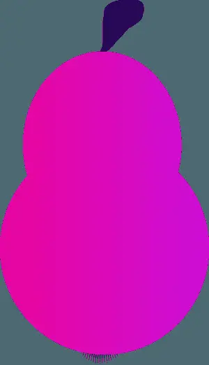 Abstract Pink Fruit Shape