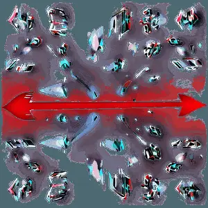Abstract Red Arrow PNG 04302024