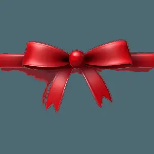 Abstract Red Bow PNG 05252024