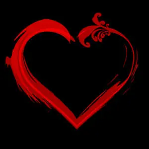 Abstract Red Heart Design
