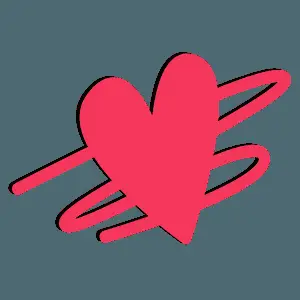 Abstract Red Heart Design