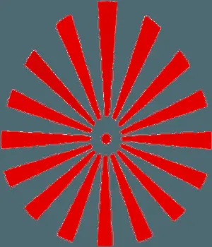 Abstract Red Sunburst Pattern