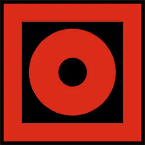 Abstract Redand Black Geometric Design