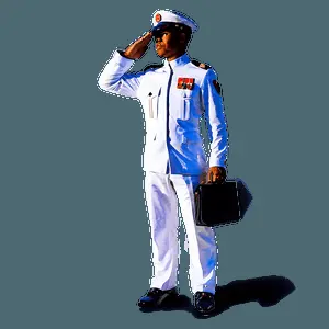 Abstract Saluting Figure PNG 06242024