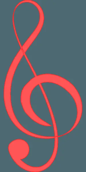 Abstract Treble Clef Art