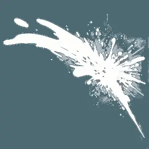 Abstract White Splatter Art PNG ubo