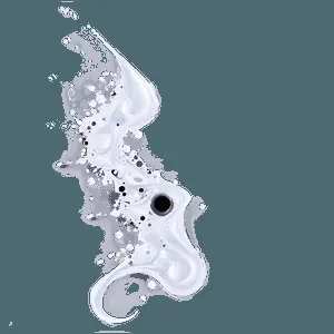 Abstract White Splatter PNG 92
