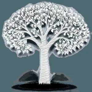 Abstract White Tree Picture PNG 64
