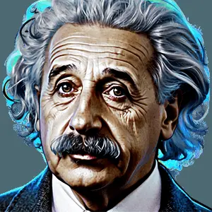 Albert Einstein Abstract Art PNG 99