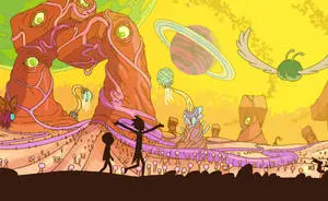 Alien Landscape Rick And Morty PC 4K