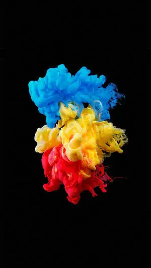  "Vibrant Colorful Abstract Artwork in an Amoled Display"