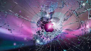 Apple 4k Ultra HD Broken Glass