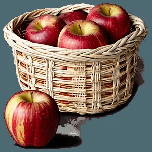 Apple Basket PNG 06132024