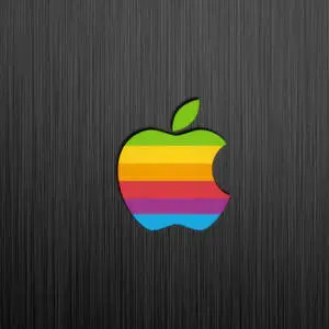 Apple Logo 4k With Rainbow Colors
