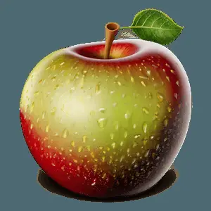 Apple with Bite Clipart PNG 06272024