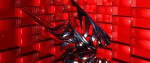Red Abstract Art 2560x1080