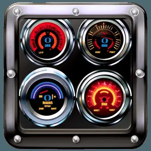 Automobile Engine Light Indicator PNG 05262024