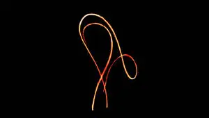 Artistic Abstract on a Black Background