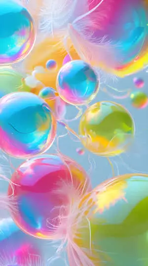 Beautiful bubble abstract 