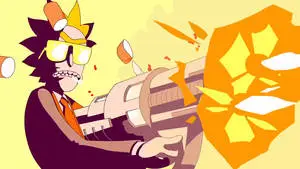 Big Gun Rick And Morty 4K