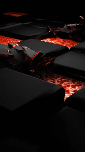 Black Abstract Platforms Popping Mobile 3D