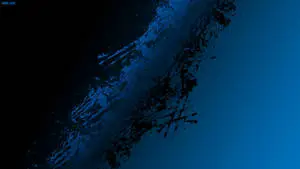 "Intensely dynamic, an interpretation of movement and energy in black and blue."