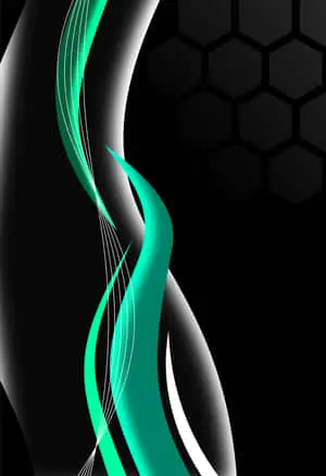 Black and Green Abstract