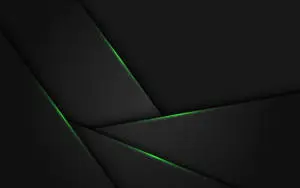 Black And Green Shapes Background