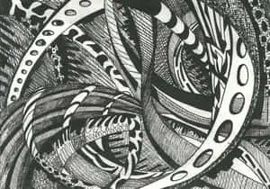 Captivating Black and White Abstract Art