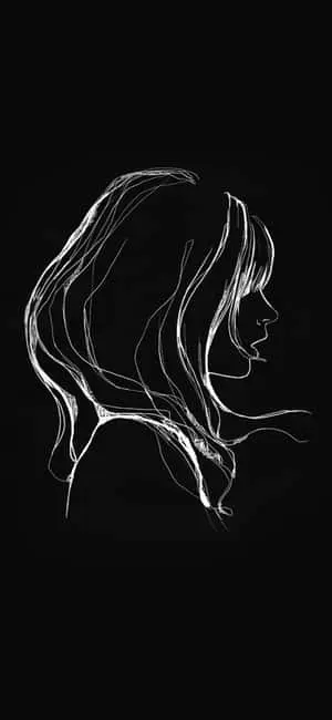 Intricate Black and White Abstract Drawing