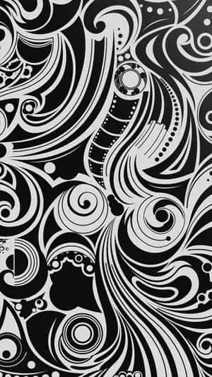 Abstract Black And White Pattern