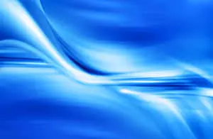 A bold blue abstract background showcasing intricate colors and shapes