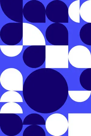 Blue Abstract Solid Shapes