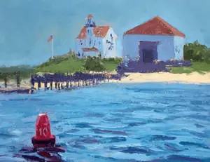 Blue Beach Painting