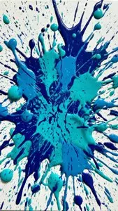 Blue Splatter