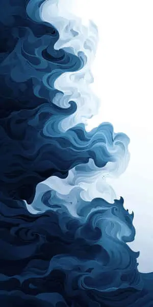 blue-white waves