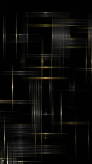 Brilliant Black and Gold Abstract Lines 