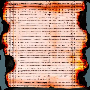 Burned Paper Background PNG eql55