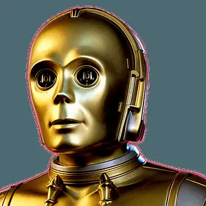C3PO Abstract Art PNG iyj75