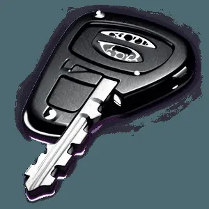 Car Key Silhouette PNG 06122024