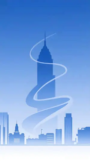 City silhouette wallpaper