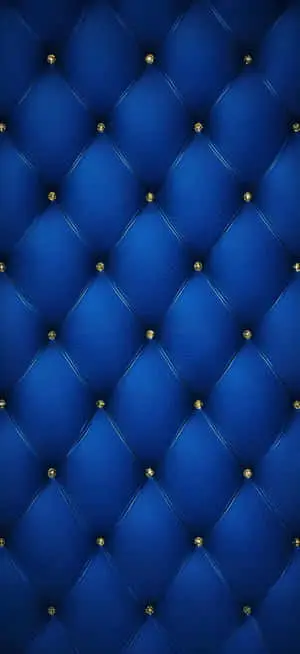 Classic Quilted Blue Leather Wallpaper