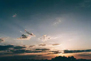 Cloudy Sunset Sky 4k Desktop