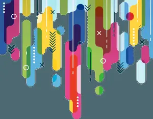 Colorful Abstract Paint Drip Background