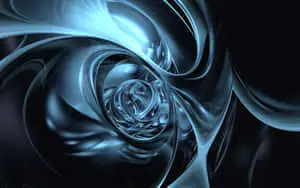 a blue abstract design with swirls and swirls