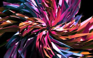 A bright and vivid abstract artwork 