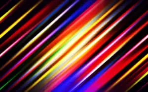 Cool Colored Metallic Lights Lines Abstract