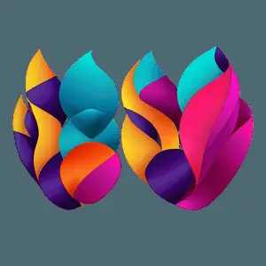 Creative Abstract Shapes Composition PNG 99